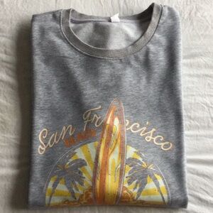 PRICE DROP! EUC San Francisco Surfing Graphic sweatshirt